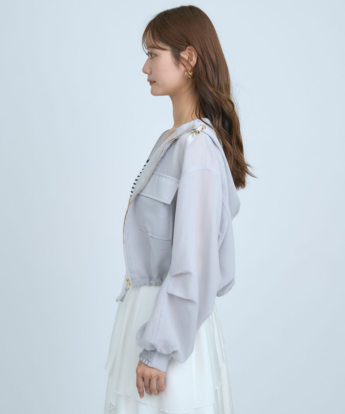 アンドクチュール「シアーフーディーブルゾン」|ブルゾン・スタジャン|