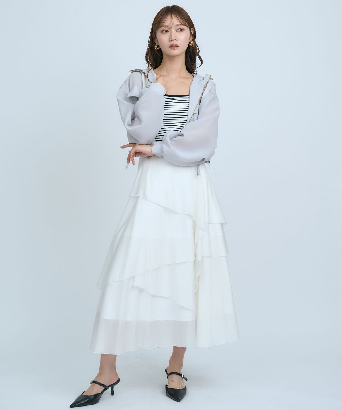 アンドクチュール「シアーフーディーブルゾン」|ブルゾン・スタジャン|