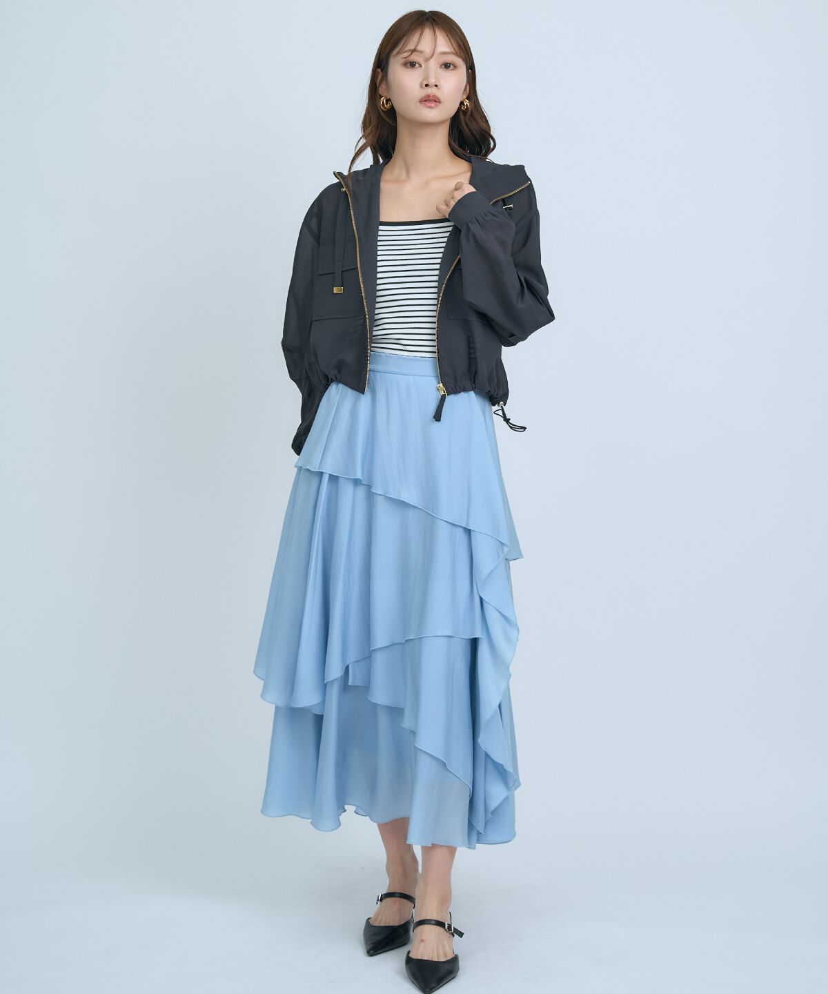 アンドクチュール「シアーフーディーブルゾン」|ブルゾン・スタジャン|