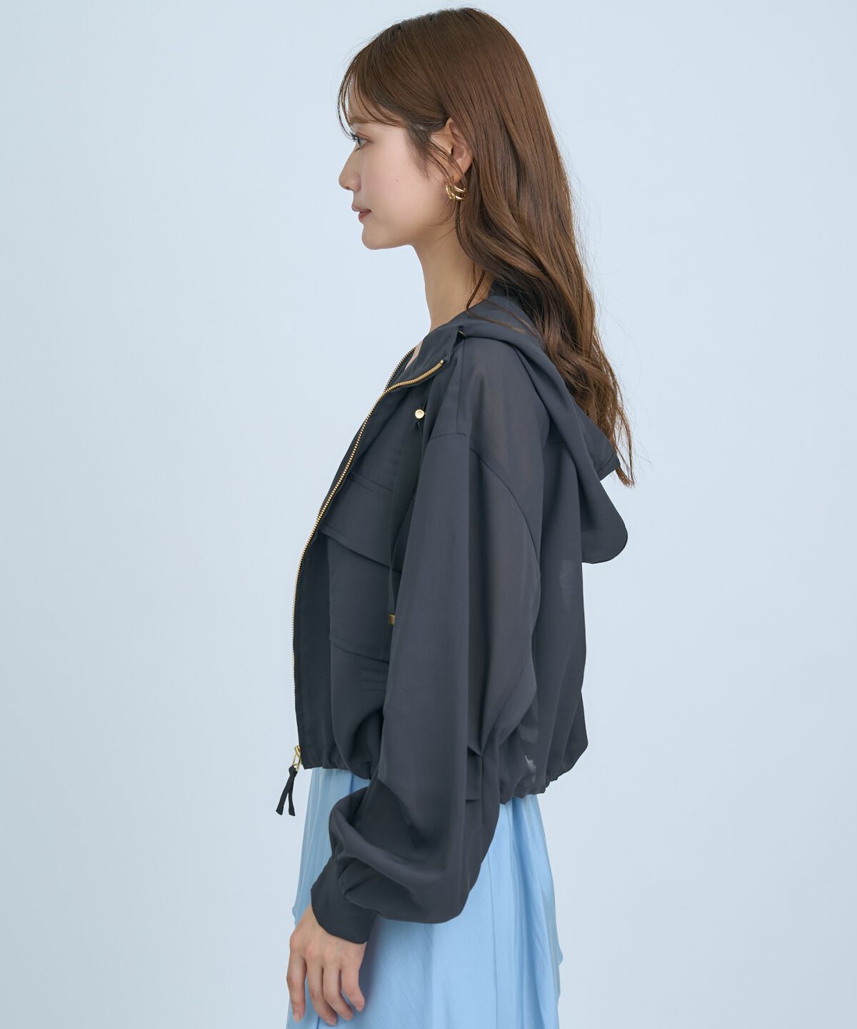 アンドクチュール「シアーフーディーブルゾン」|ブルゾン・スタジャン|