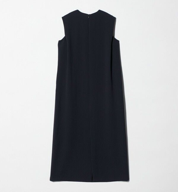 UNITED ARROWS「Drapy タック ノースリーブ ストライプ ワンピース ‐ウォッシャブル‐」|ワンピース|