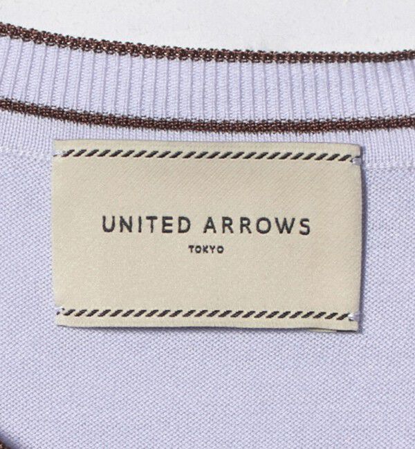 UNITED ARROWS「18G ハーフスリーブ クルーネックニット ‐ウォッシャブル‐」|ニット・セーター|