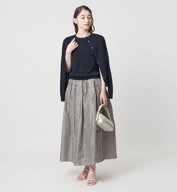 UNITED ARROWS「18G ハーフスリーブ クルーネックニット ‐ウォッシャブル‐」|ニット・セーター|