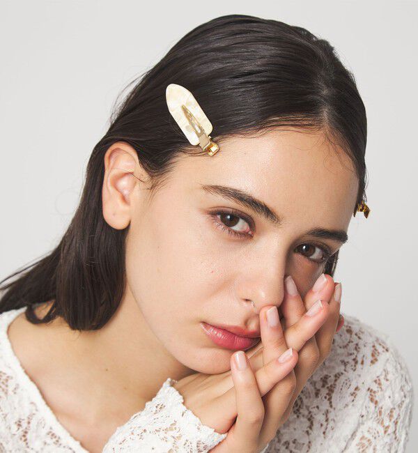 UNITED ARROWS green label relaxing「＜PEIGNEE＞ ヘアクリップ / PAIR」|ピアス|BEIGE