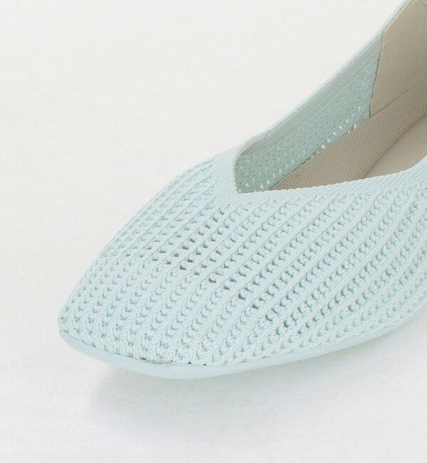 UNITED ARROWS green label relaxing「ウェルネスシアー スクエア V フラットシューズ / ニットシューズ」|ローファー|