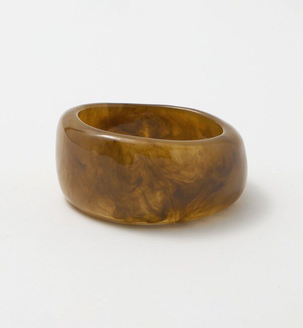 UNITED ARROWS green label relaxing「マーブル ワイドバングル」|ピアス|BEIGE