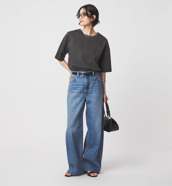 UNITED ARROWS green label relaxing「クロップド ポンチ Tシャツ」|Tシャツ・カットソー|