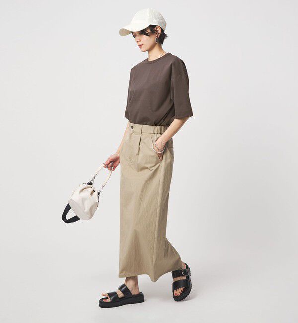 UNITED ARROWS green label relaxing「クロップド ポンチ Tシャツ」|Tシャツ・カットソー|