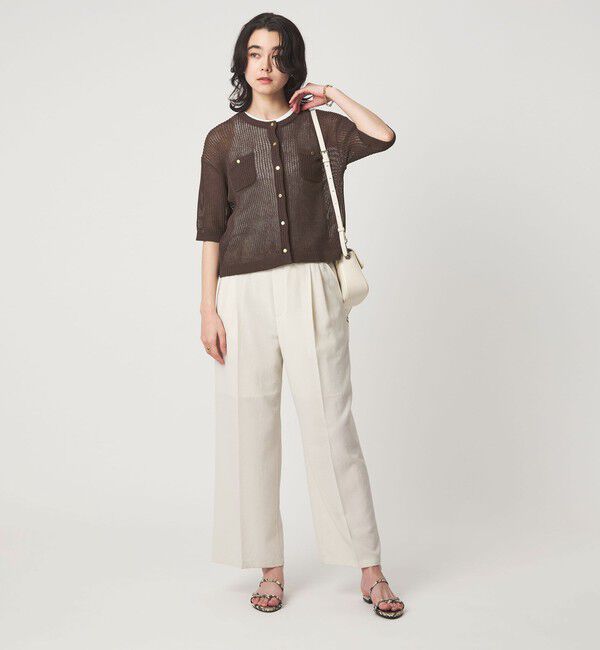 UNITED ARROWS green label relaxing「【結論シリーズ】デイリーメッシュカーデ ウォッシャブル」|カーディガン|