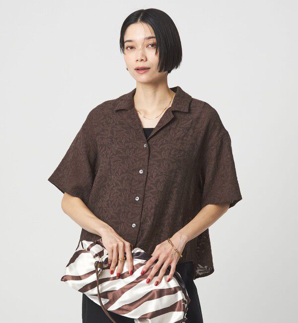 UNITED ARROWS green label relaxing「ジャガード シャツ」|シャツ・ブラウス|