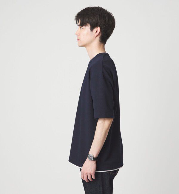 UNITED ARROWS green label relaxing「【WEB限定】JUST fit フェイクレイヤード Tシャツ カットソー -吸水速乾・抗菌-」|Tシャツ・カットソー|
