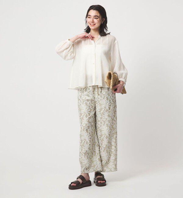 UNITED ARROWS green label relaxing「ラミーライク マチ フレア ブラウス」|シャツ・ブラウス|