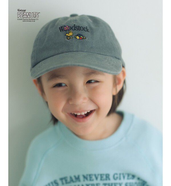 UNITED ARROWS green label relaxing「【別注】＜FRUIT OF THE LOOM &times; PEANUTS＞キャップ / キッズ  」|キャップ・キャスケット|MD.GRAY