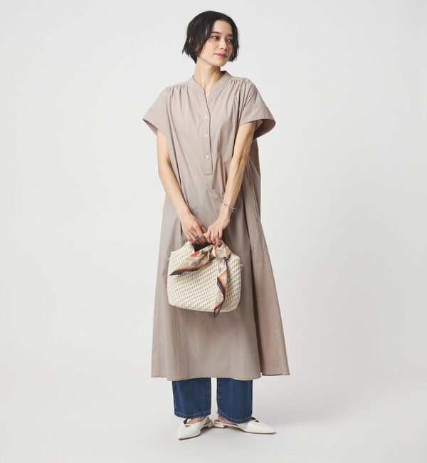 UNITED ARROWS green label relaxing「［size SHORTあり］WONDER CLOTH スキッパー ワンピース  」|ワンピース|BEIGE