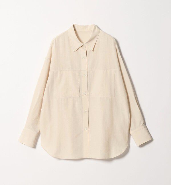 UNITED ARROWS green label relaxing「＜SEASONAL COLLECTION＞シルキーフェード シャツ」|シャツ・ブラウス|NATURAL