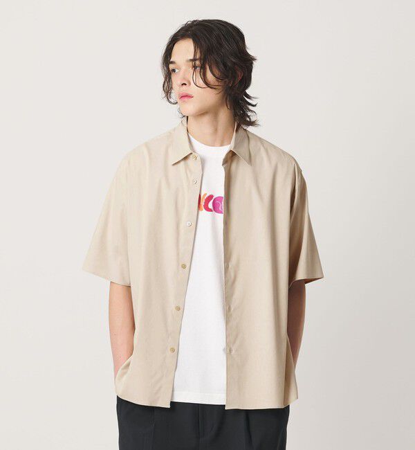 BEAUTY&YOUTH UNITED ARROWS「タンブル リネン スクエア シャツ GRANDE型」|シャツ・ブラウス|