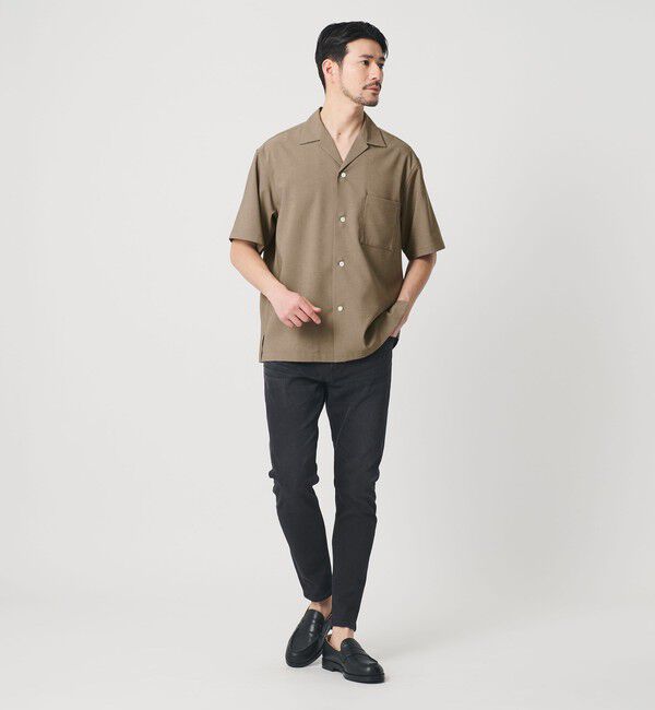 BEAUTY&YOUTH UNITED ARROWS「【WEB限定 WARDROBE SMART】 Reflax オープンカラー シャツ」|シャツ・ブラウス|