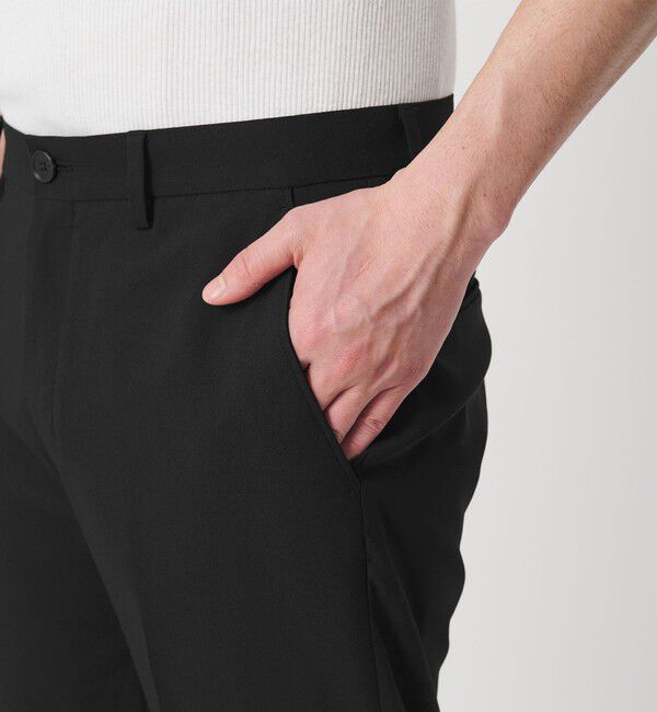 BEAUTY&YOUTH UNITED ARROWS「【WEB限定 WARDROBE SMART】 Reflax ノープリーツ スラックス パンツ」|スラックス|