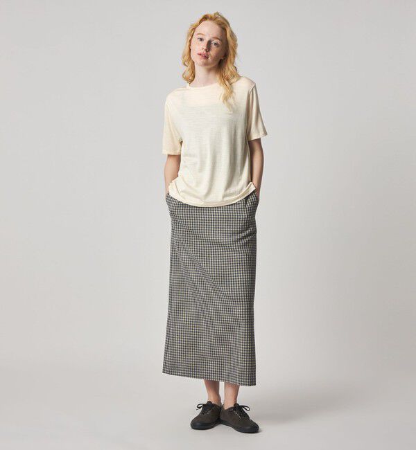 STEVEN ALAN「＜Steven Alan＞ウール ジャージー Tシャツ」|Tシャツ・カットソー|