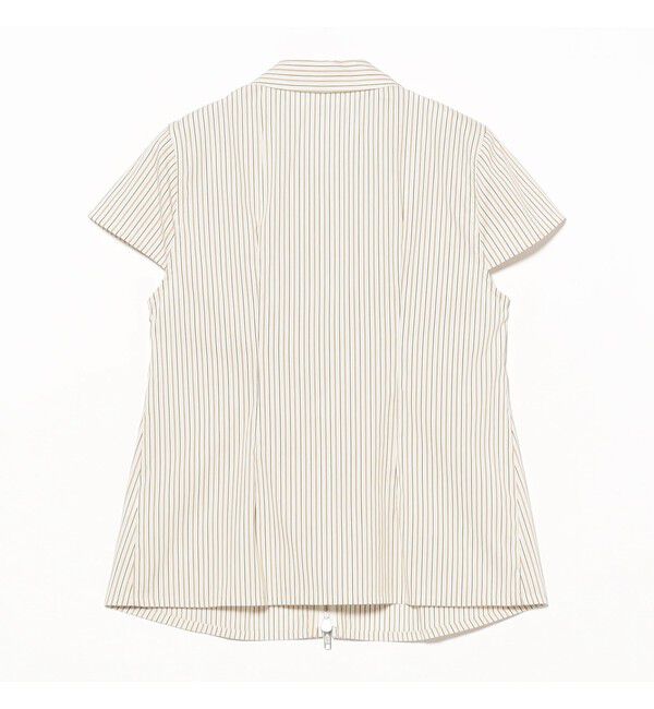 Ray BEAMS 「ストライプ ジップ シャツ ハーフスリーブ」|シャツ・ブラウス|
