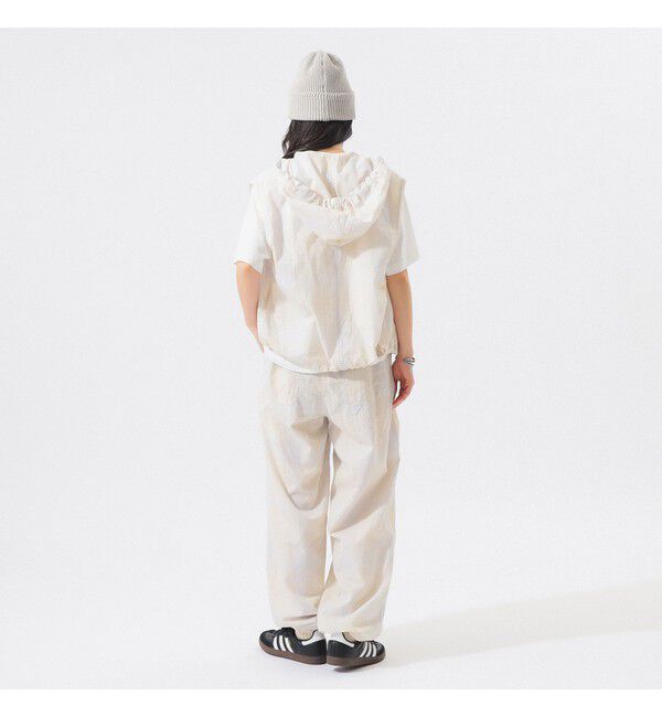 BEAMSBOY「チェック ストライプ ヘムコード パンツ」|チノ|