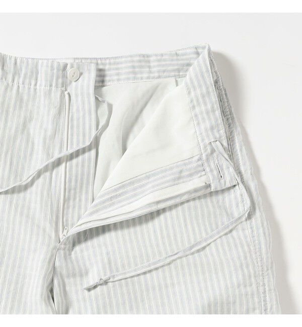 BEAMSBOY「チェック ストライプ ヘムコード パンツ」|チノ|