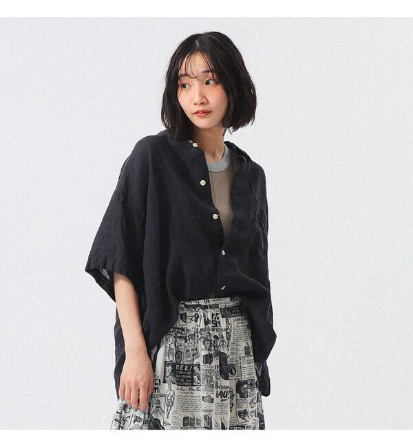 BEAMSBOY「リネン ソリッド ショートスリーブ」|シャツ・ブラウス|