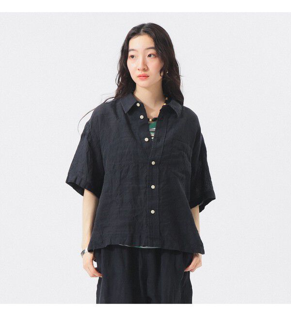 BEAMSBOY「リネン ソリッド ショートスリーブ」|シャツ・ブラウス|