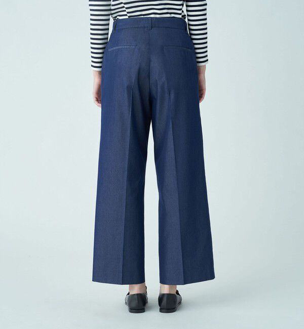 TOMORROWLAND collection「コットンシルクデニム ワイドストレートパンツ」|その他|