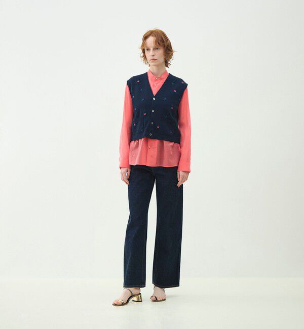 MACPHEE「シルクブレンドスラブ チュニックシャツ」|シャツ・ブラウス|