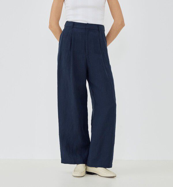 GALERIE VIE「マリンカナパストライプ ツータックストレートパンツ」|その他|