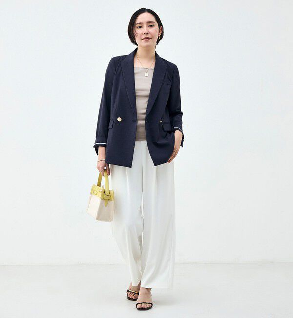 NOLLEY'S sophi「《セットアップ対応》ウォッシャブルブリーザブルシャンブレーダブルジャケット」|テーラードジャケット|