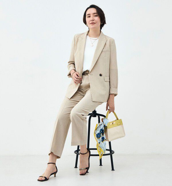 NOLLEY'S sophi「《セットアップ対応》ウォッシャブルブリーザブルシャンブレーダブルジャケット」|テーラードジャケット|