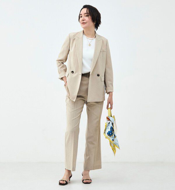 NOLLEY'S sophi「《セットアップ対応》ウォッシャブルブリーザブルシャンブレーダブルジャケット」|テーラードジャケット|