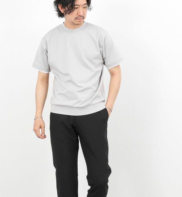 NOLLEY'S goodman「超長綿ハイゲージポンチ フェイクレイヤードTシャツ 26SS」|Tシャツ・カットソー|