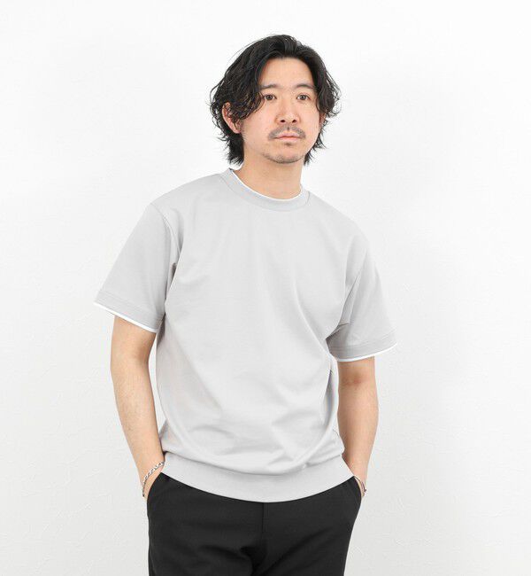 NOLLEY'S goodman「超長綿ハイゲージポンチ フェイクレイヤードTシャツ 26SS」|Tシャツ・カットソー|