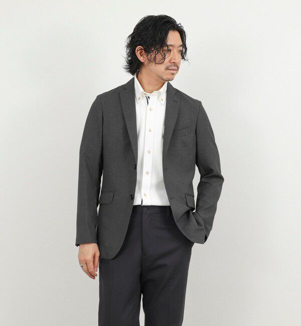 NOLLEY'S goodman「《ビジカジ対応》トリコットサッカーテープBD SS 半袖ボタンダウンシャツ 26SS」|シャツ・ブラウス|