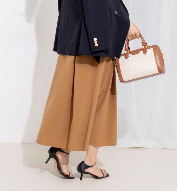 NOLLEY'S「【一部WEB限定色アイテム】ウォッシャブル高機能タックフレアースカート」|フレア|