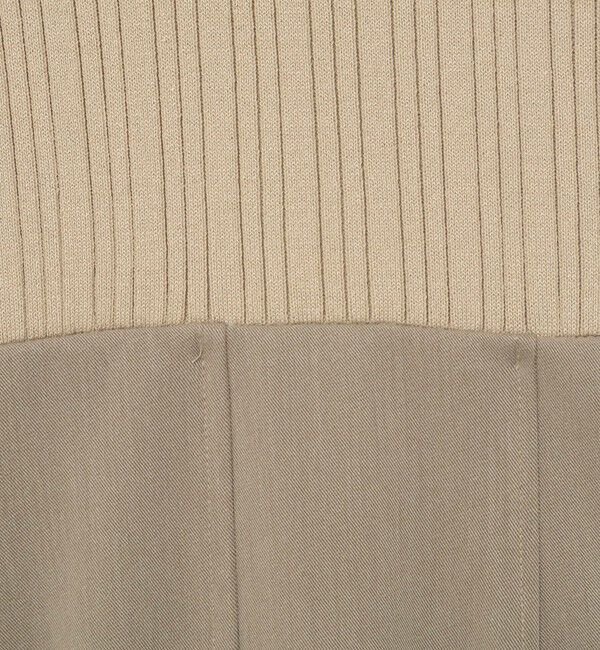 NOLLEY'S sophi「ウォッシャブルポロニットタイトスカートドッキングワンピース」|ワンピース|