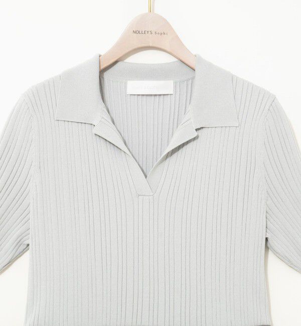 NOLLEY'S sophi「ウォッシャブルポロニットタイトスカートドッキングワンピース」|ワンピース|