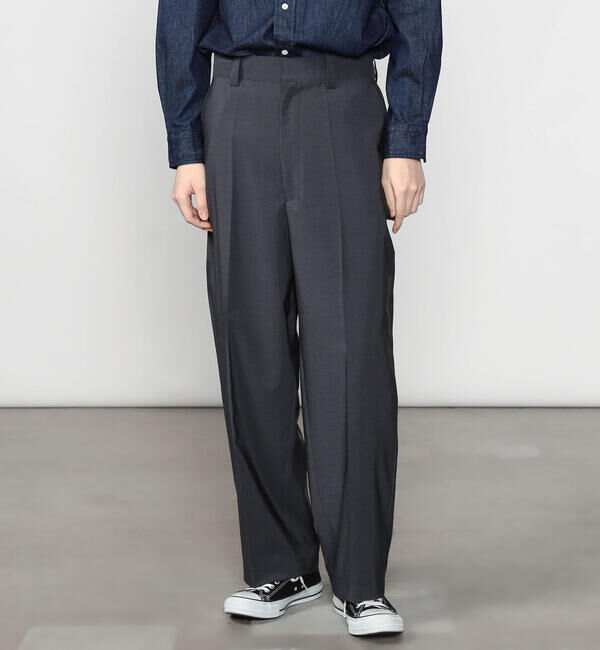 Morris & Sons「MORRIS & SONS | タックイージーパンツ MEN」|チノ|GREY