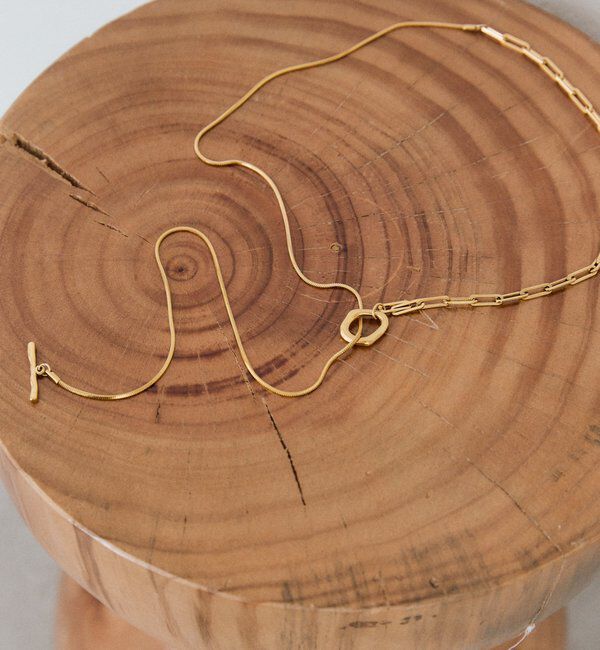  「【R.good（アールドットグッド）】スネーク&times;チェーンラリエット」|ネックレス|