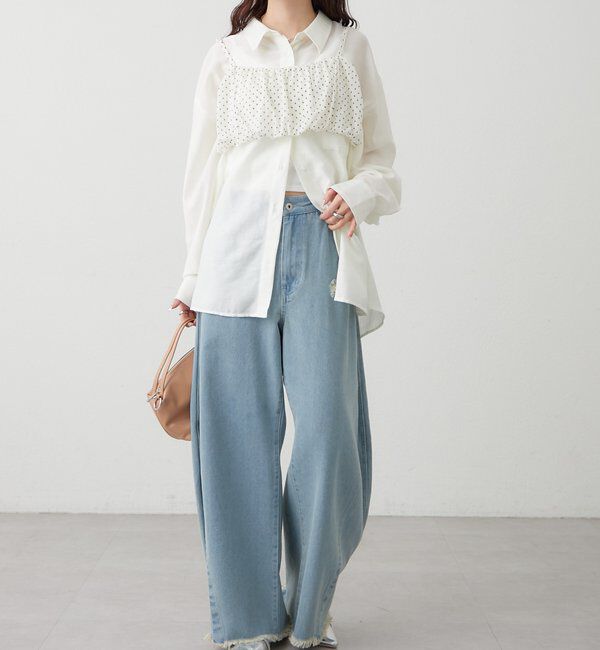  「シアーシャツビスチェSET」|シャツ・ブラウス|