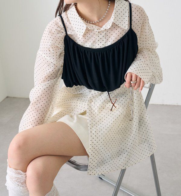  「シアーシャツビスチェSET」|シャツ・ブラウス|