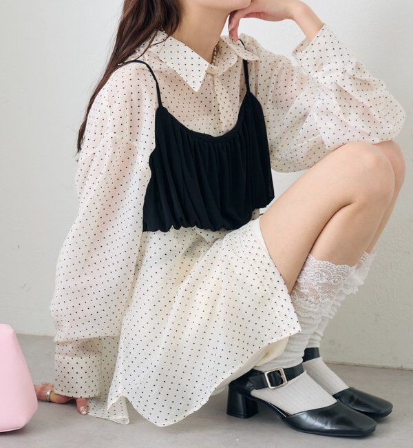  「シアーシャツビスチェSET」|シャツ・ブラウス|