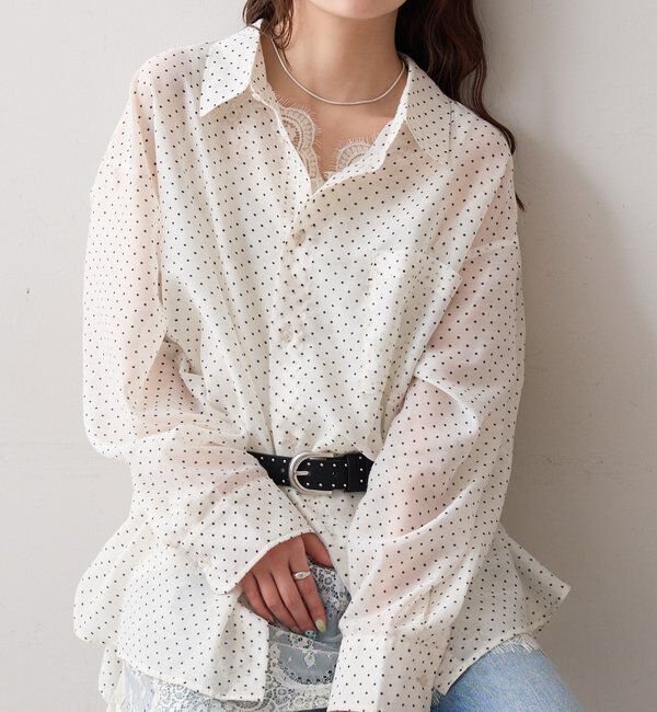  「シアーシャツビスチェSET」|シャツ・ブラウス|