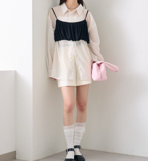  「シアーシャツビスチェSET」|シャツ・ブラウス|