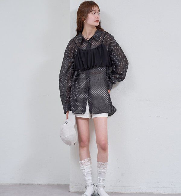  「シアーシャツビスチェSET」|シャツ・ブラウス|