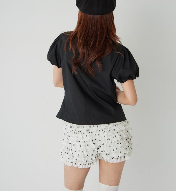  「ナポレオンパフスリブラウス」|シャツ・ブラウス|