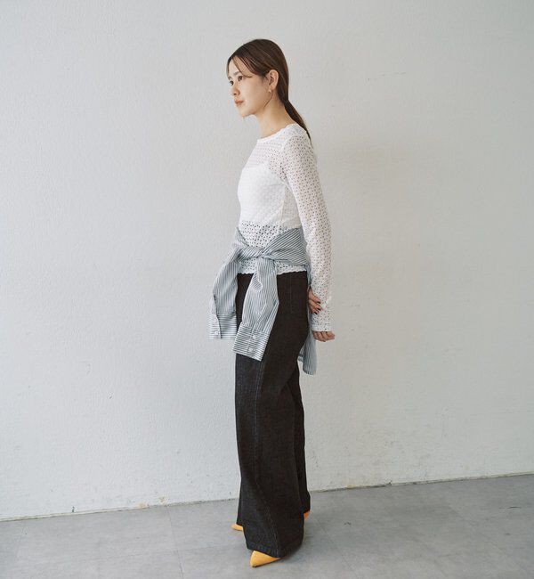  「レース編み2WAYトップス」|Tシャツ・カットソー|
